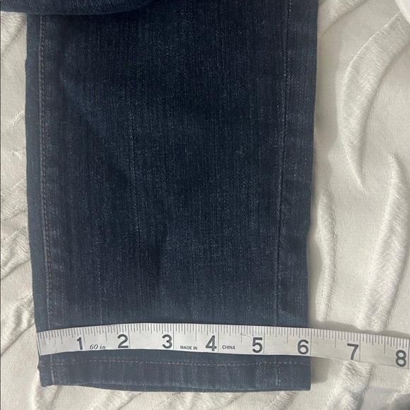 Ann Taylor Loft Slim modern denim jeans dark blue pockets classic size XS 2 - Picture 8 of 8